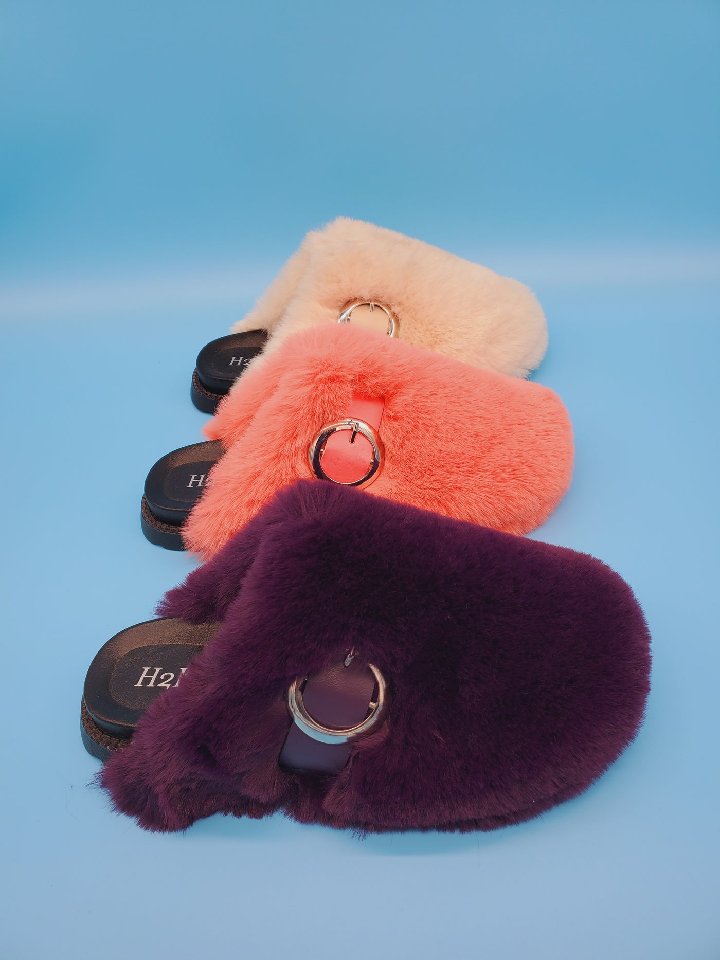 Slip On Entry Faux fur Slippers