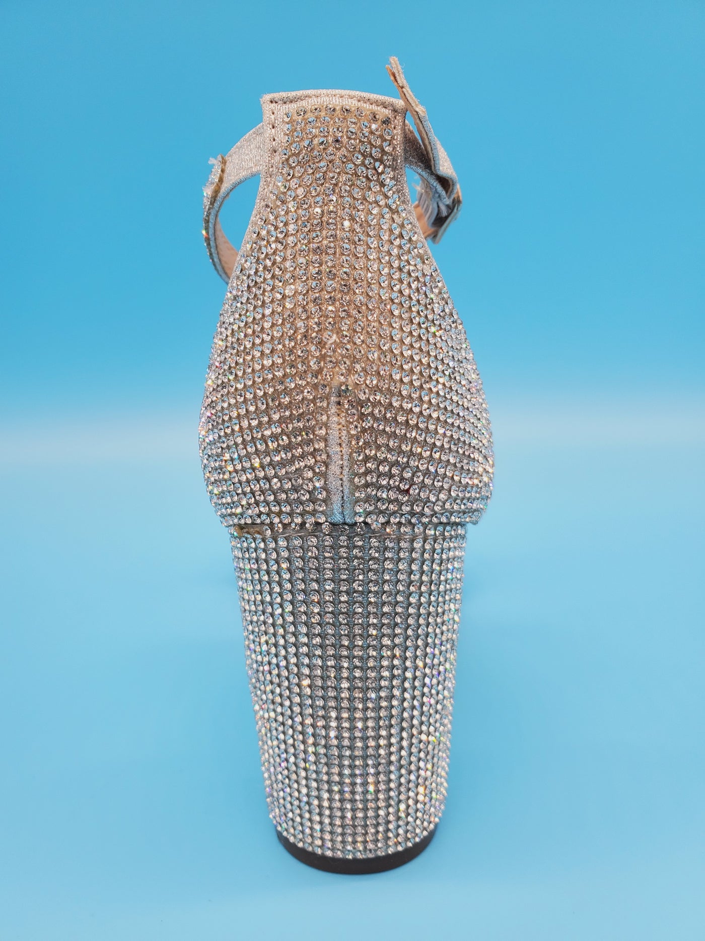 Crystal Chunky Fancy Heels