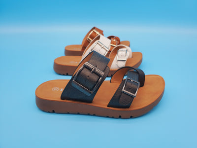 Kids two Band Footbed Sandals