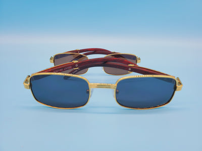 Classic Gold Frame Luxury Sunglasses