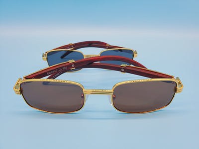 Classic Gold Frame Luxury Sunglasses