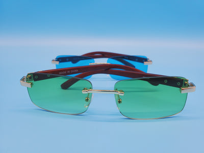 Classic Rimless Square Sunglasses