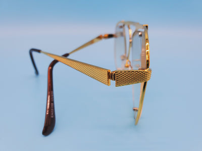 Oversized gold Frame Fshion Sunglasses
