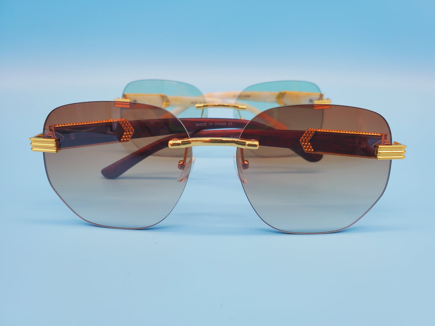 Trendy Rimless Sunglasses