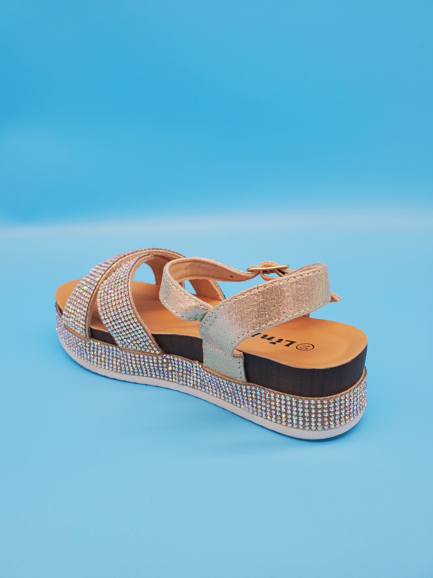 Kids Crossover Crystal Band Sandals