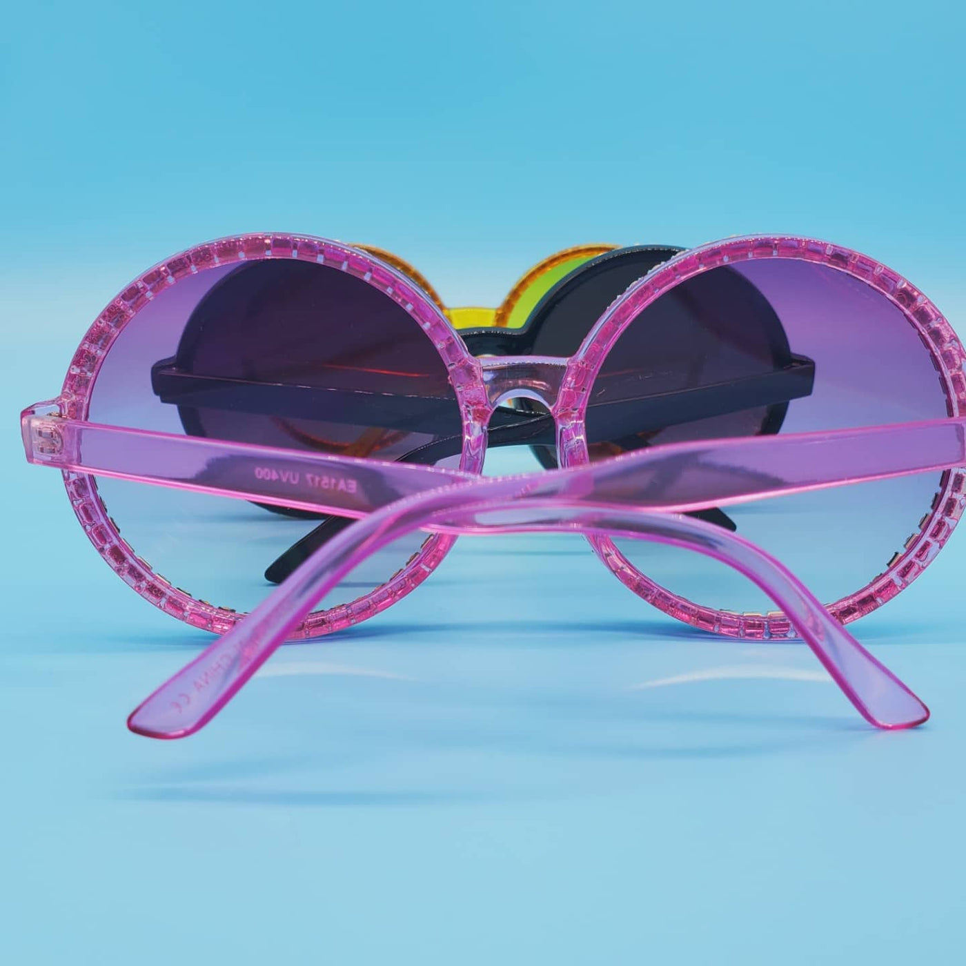 Trendy Crystal Round Shape Sunglasses